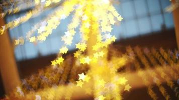 Star bokeh with blurry LED background video