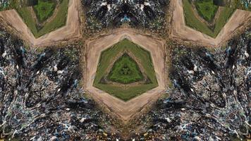 Kaleidoscope abstract background 4k view video