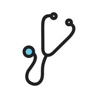 Stethoscope Filled Line Icon vector