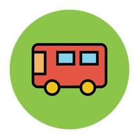 Trendy Bus Concepts vector