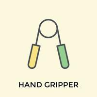 Trendy Hand Gripper vector
