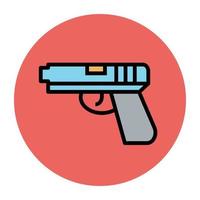 Trendy Handgun Concepts vector