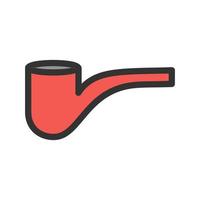 Smoking Pipe Filled Line Icon vector