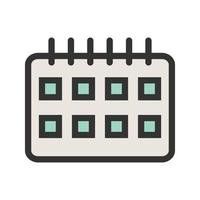 Birthday Date Filled Line Icon vector