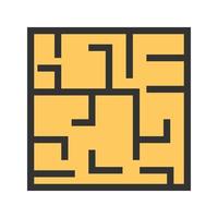 Maze Filled Line Icon vector