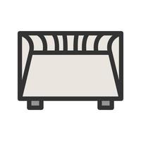 Convection Heater Filled Line Icon vector