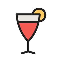 Cosmopolitan Filled Line Icon vector