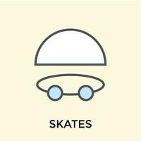 Trendy Skates Concepts vector