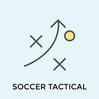 Trendy Soccer Tactical vector