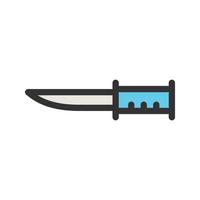 Army Knife Filled Line Icon vector