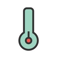 Low Temperature Filled Line Icon vector
