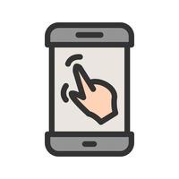 Gestures Filled Line Icon vector