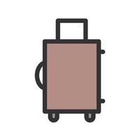 Suitcase Filled Line Icon vector