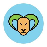 Trendy Bison Concepts vector