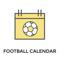 Trendy Sports Calendar vector