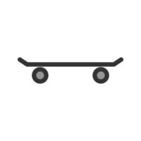 Skateboard Filled Line Icon vector