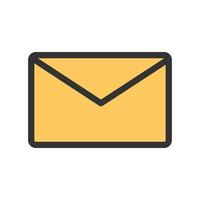 Send message Filled Line Icon vector