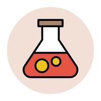 Trendy Chemical flask vector