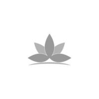 Lotus icon logo design vector