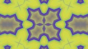 Colorful floral pattern kaleidoscope background video