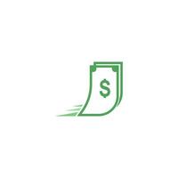 plantilla de ilustración de logotipo de icono de dinero vector