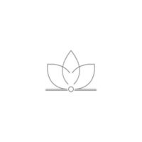 Lotus icon logo design vector