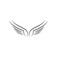 Wings logo icon illustration vector