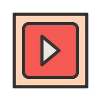 Video Filled Line Icon vector