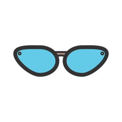 Sunglasses Filled Line Icon