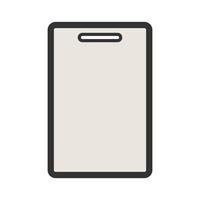 Cutting Board Filled Line Icon vector