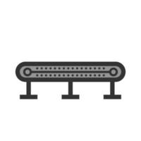 Conveyor I Filled Line Icon vector