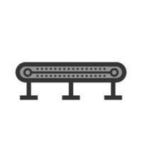 Conveyor I Filled Line Icon vector