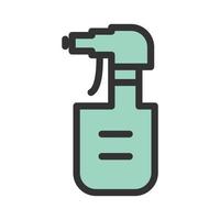 Water Spray bottle Filled Line Icon vector