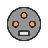 Settings Input SVideo Filled Line Icon vector