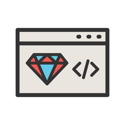 Clean Code Filled Line Icon
