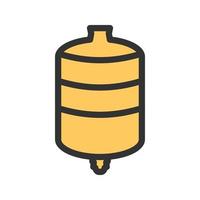 Expansion Tank Filled Line Icon vector