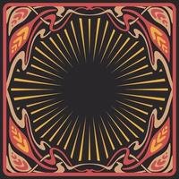 Art Nouveau Concept Art Frame Background vector
