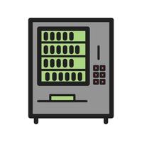 Vending Machine Filled Line Icon vector