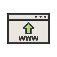 SEO Filled Line Icon vector