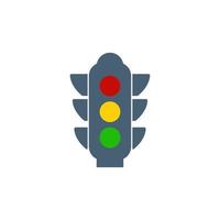 Traffic light icon design illustration template vector
