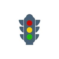 Traffic light icon design illustration template vector