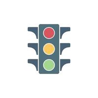 Traffic light icon design illustration template vector