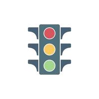 Traffic light icon design illustration template vector