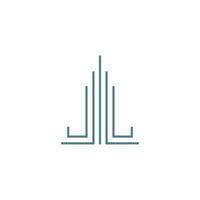 Tower icon logo flat design illustration vector