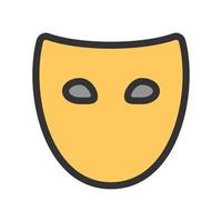 Mask Filled Line Icon vector