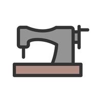 Old Style Machine Filled Line Icon vector