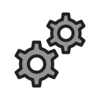 Cog Wheels Filled Line Icon vector