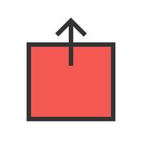 Launch Filled Line Icon vector