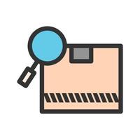 Find Package Filled Line Icon vector