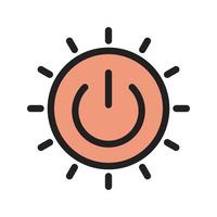 Energy Filled Line Icon vector